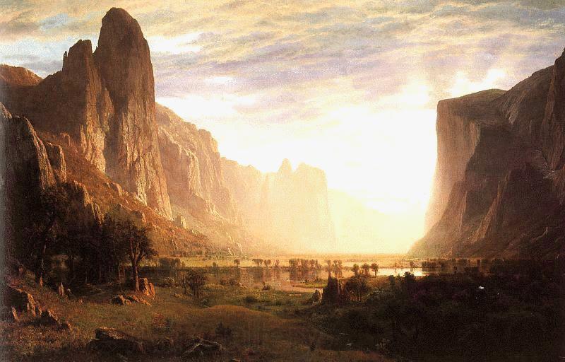 Albert Bierstadt Looking Down the Yosemite Valley, California